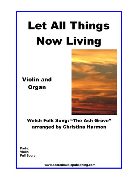 Let All Things Now Living – Violin and Organ image number null
