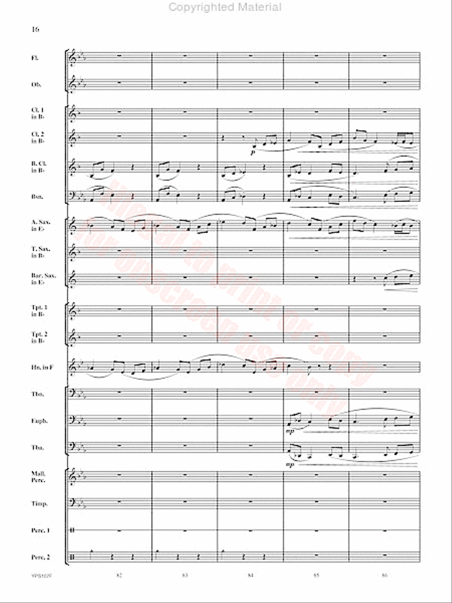 Fughetta Fughetta Concert Band scores gallery preview page 17