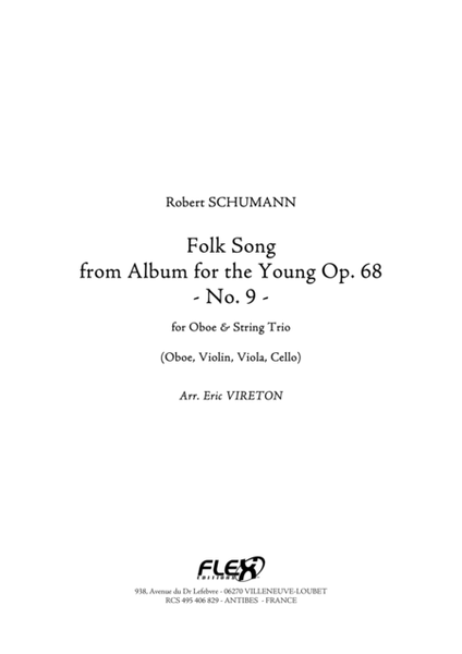 Folk Song - from Album for the Young Opus 68 No. 9 image number null