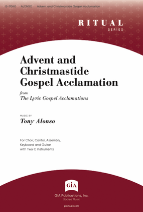 Book cover for Advent and Christmastide Gospel Acclamation