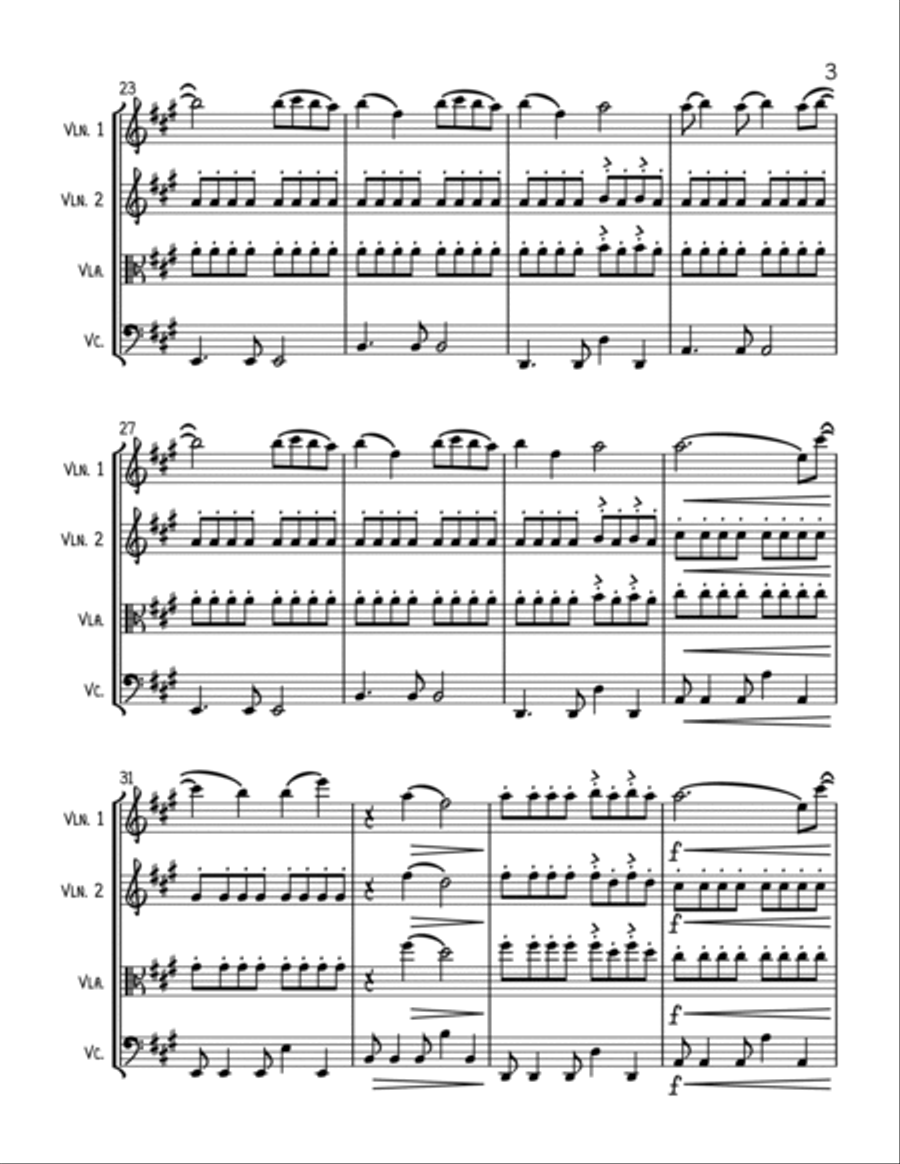 Wildest Dreams String Trio scores gallery preview page 3
