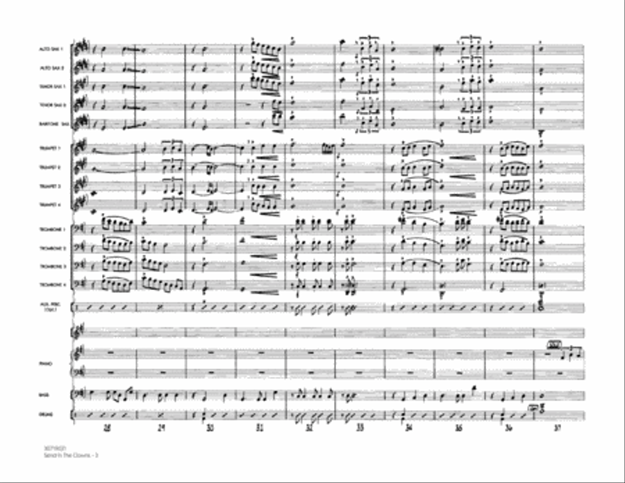 Send In The Clowns - Full Score Jazz Ensemble scores gallery preview page 3