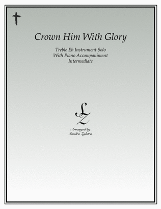 Book cover for Crown Him With Glory (treble Eb instrument solo)