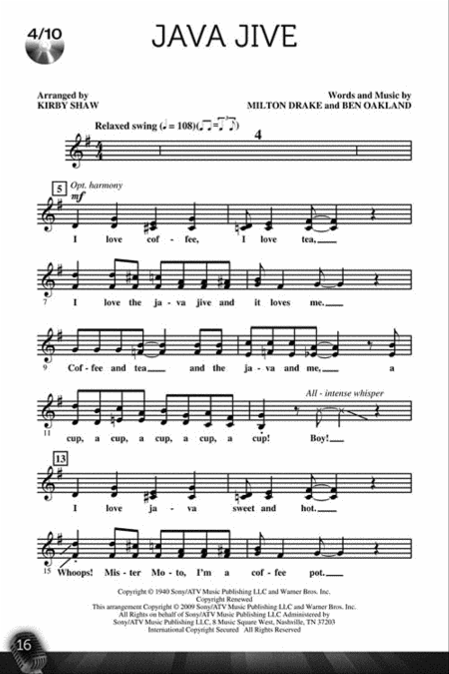 Let's All Sing Jazz Let's All Sing Jazz Choir scores gallery preview page 4