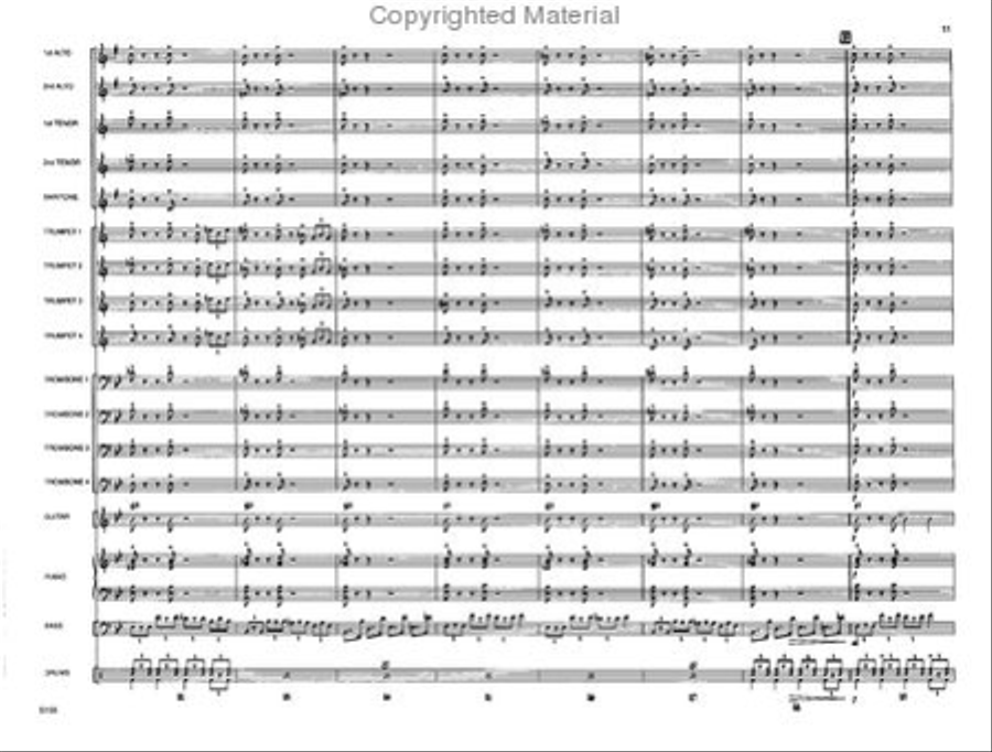 Touchin' All The Basses Jazz Ensemble scores gallery preview page 12