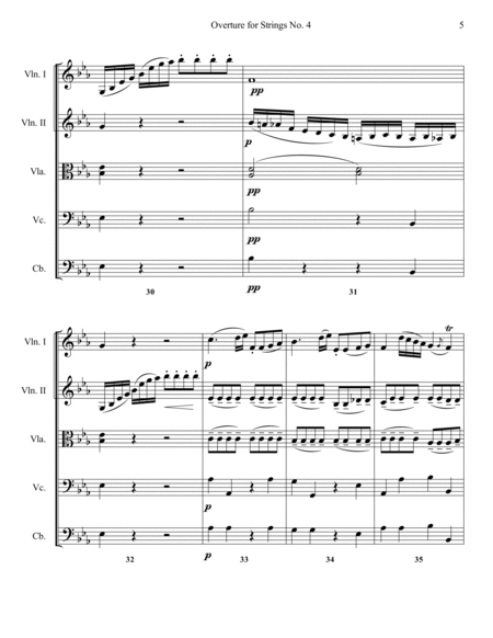 Overture for Strings No. 4 - Score Only