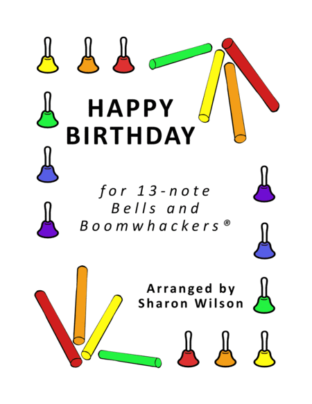 Happy Birthday for 13-note Bells and Boomwhackers image number null