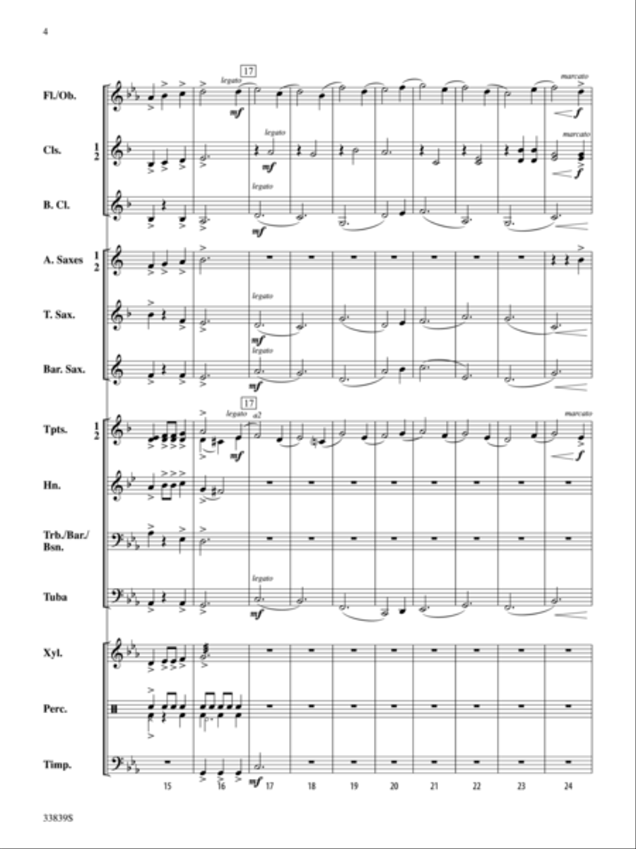 The Gates of Destiny The Gates of Destiny Concert Band scores gallery preview page 4