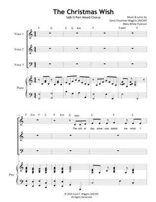 The Christmas Wish (SAB/3-Part Chorus)