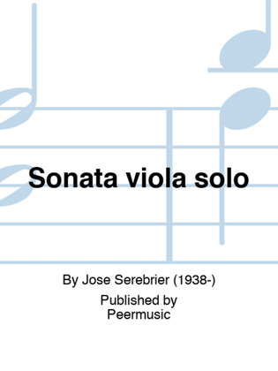 Sonata viola solo