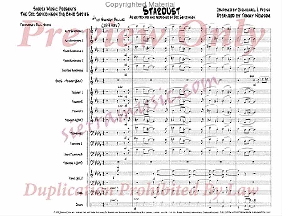 Stardust Stardust Jazz Ensemble scores gallery preview page 2