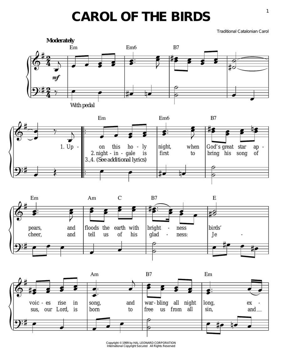 Carol Of The Birds