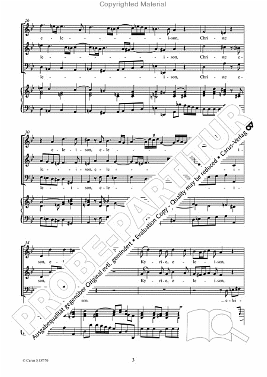 Kyrie eleison 3-Part scores gallery preview page 4