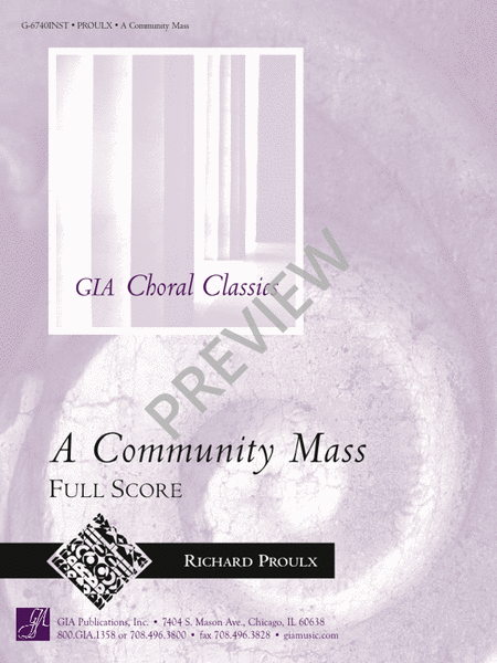 Community Mass (Full Score)