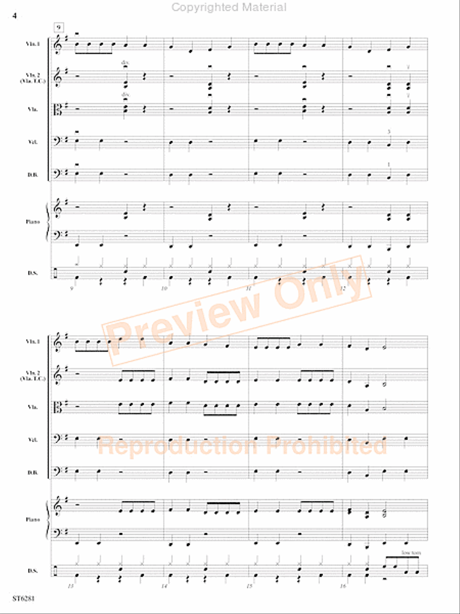 Pepperoni Pizza Rock String Orchestra scores gallery preview page 5
