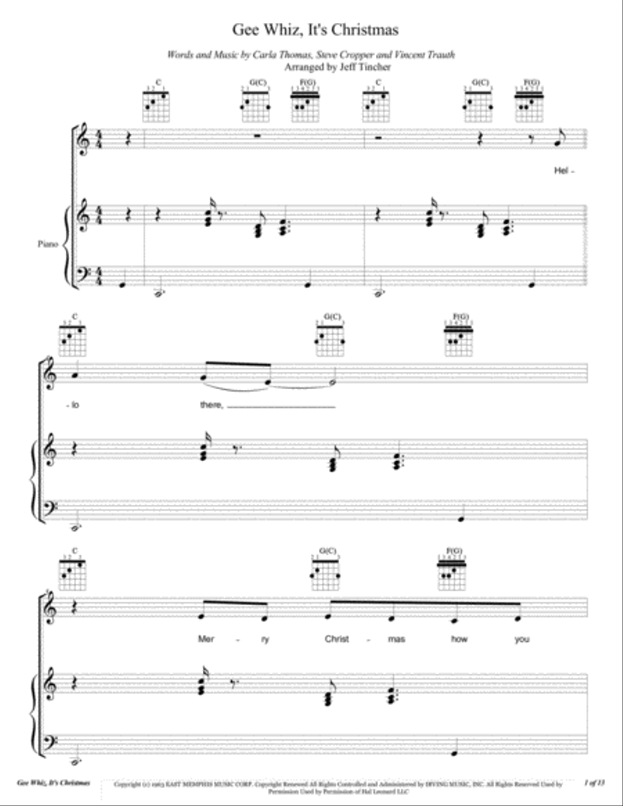 Gee Whiz, It's Christmas Gee Whiz, It's Christmas Voice scores gallery preview page 2