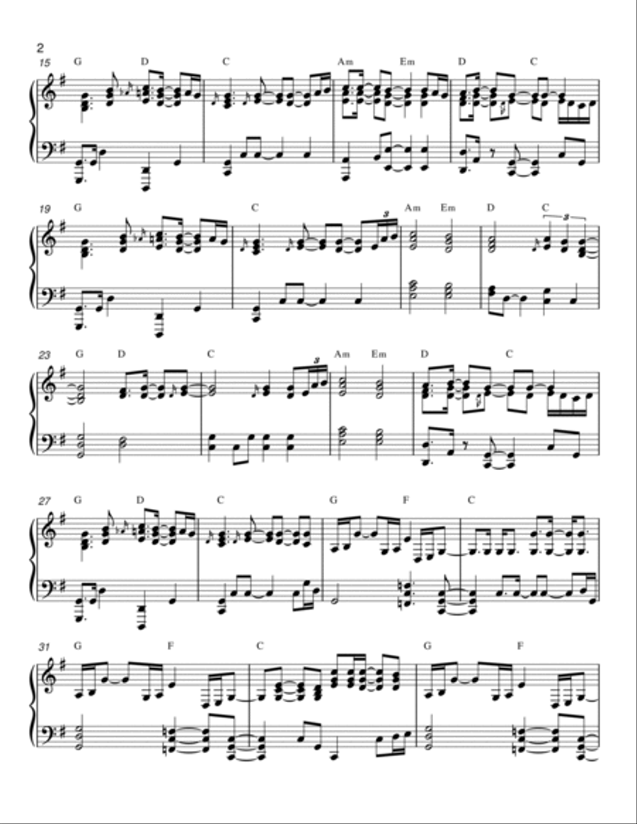 The Way It Is Piano Solo scores gallery preview page 2