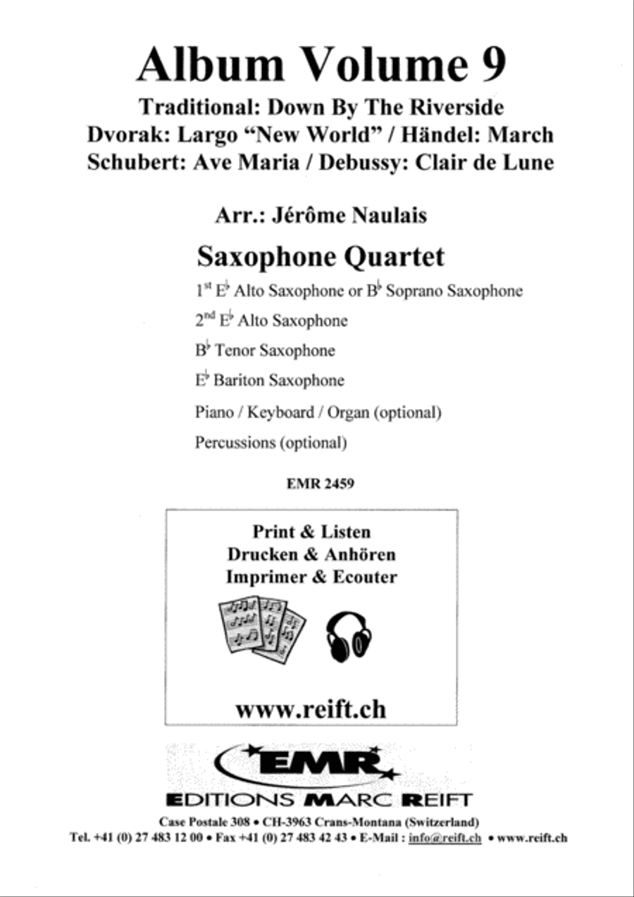 Album Volume 9 Saxophone Ensemble scores gallery preview page 2