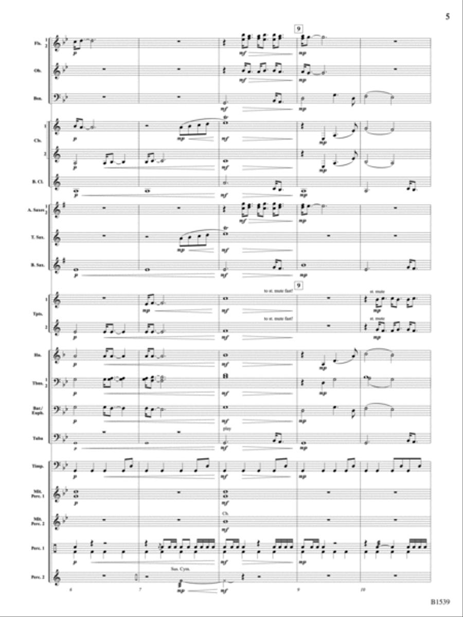 A House Divided: Score A House Divided: Score Concert Band scores gallery preview page 5