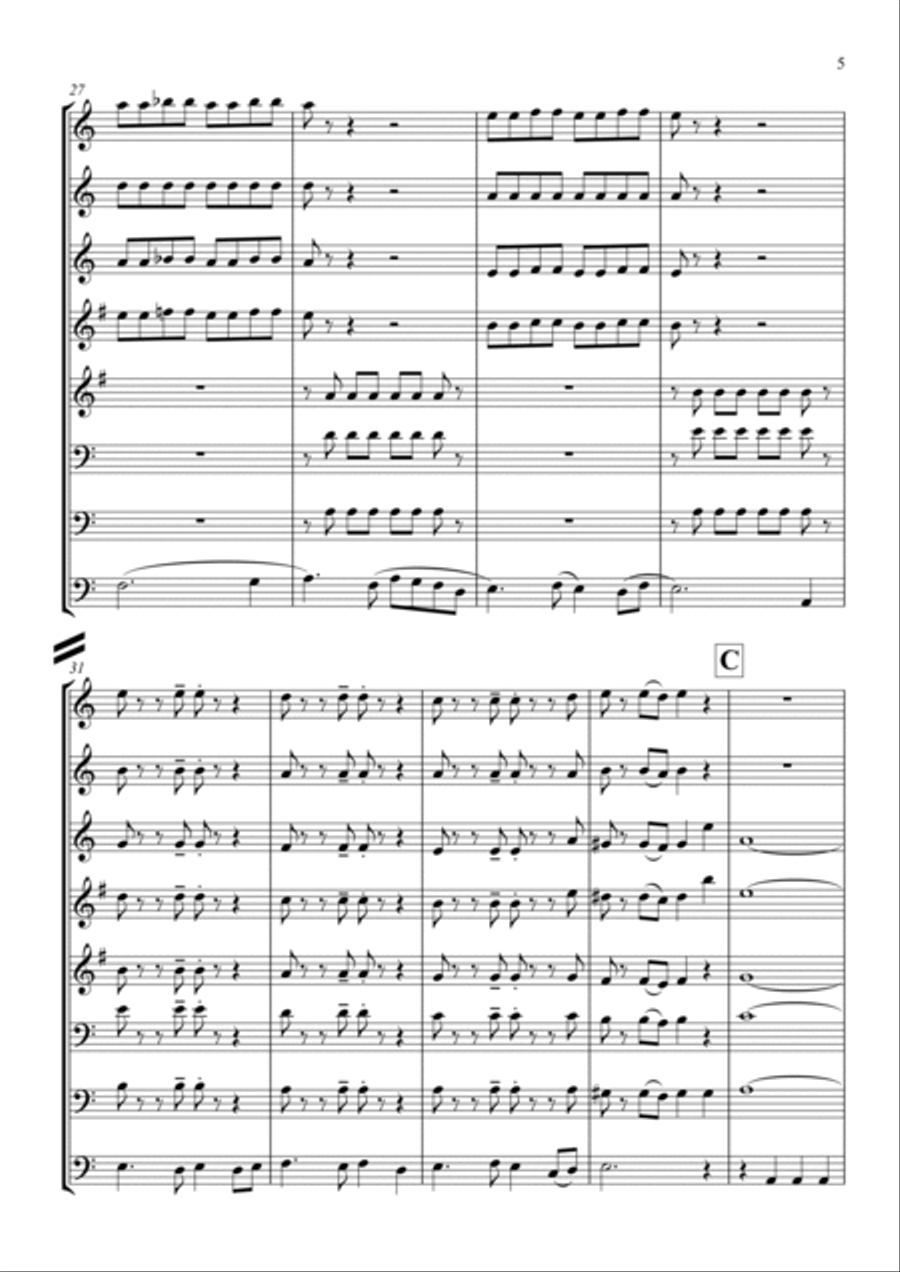 Drop Bear Drop Bear Woodwind Ensemble scores gallery preview page 6