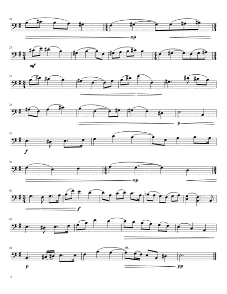 Four Melodies for Solo Cello image number null
