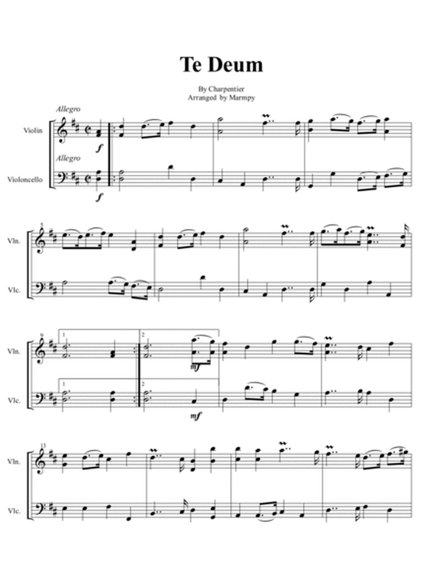 Prelude from Te Deum image number null