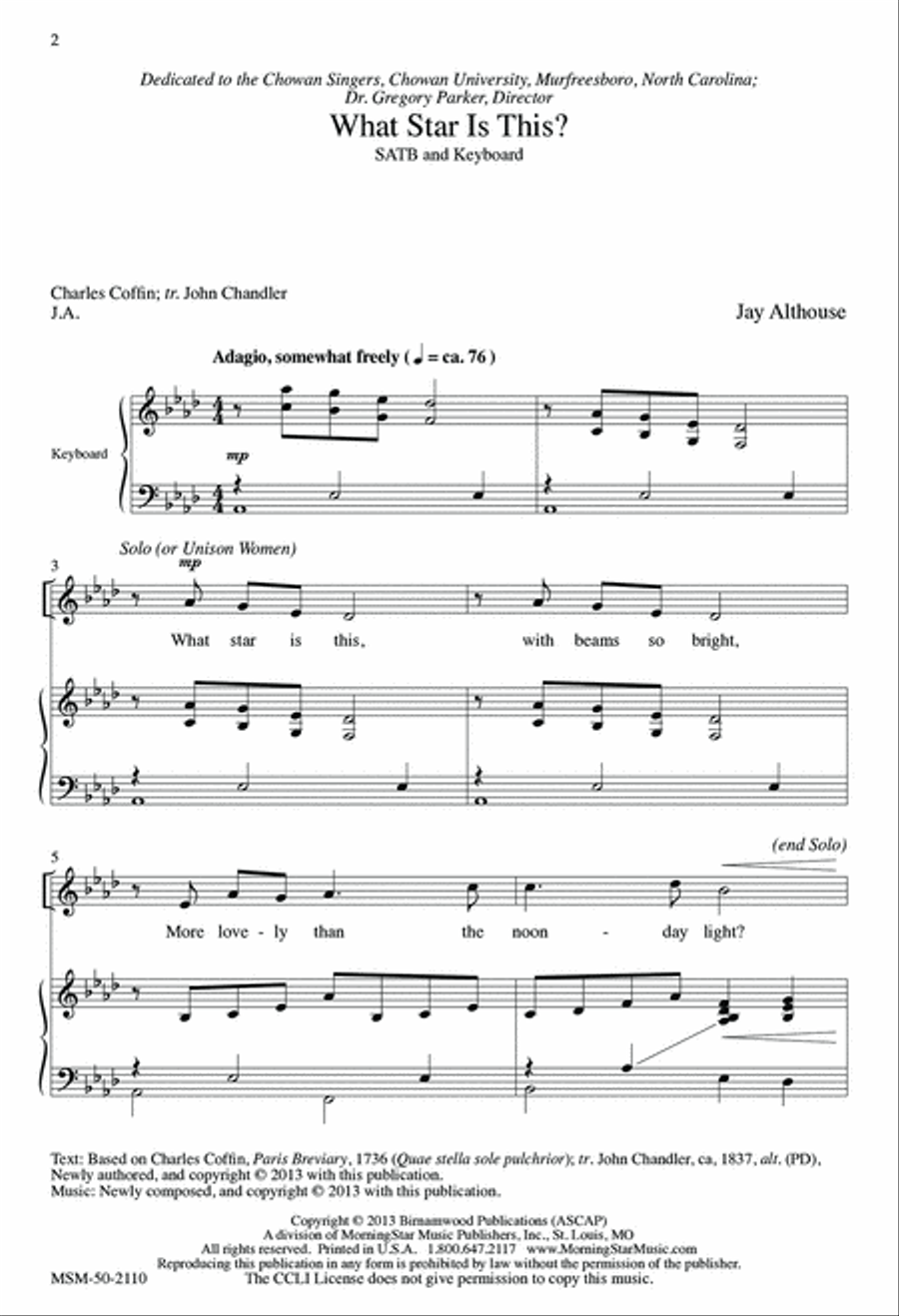 What Star Is This? What Star Is This? 4-Part scores gallery preview page 2