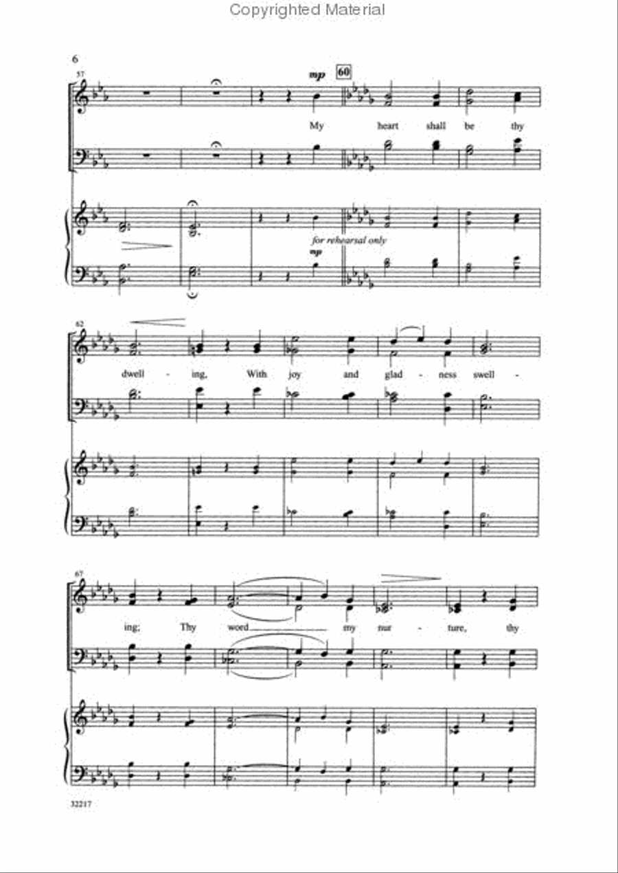 Awake, My Heart Awake, My Heart 4-Part scores gallery preview page 2