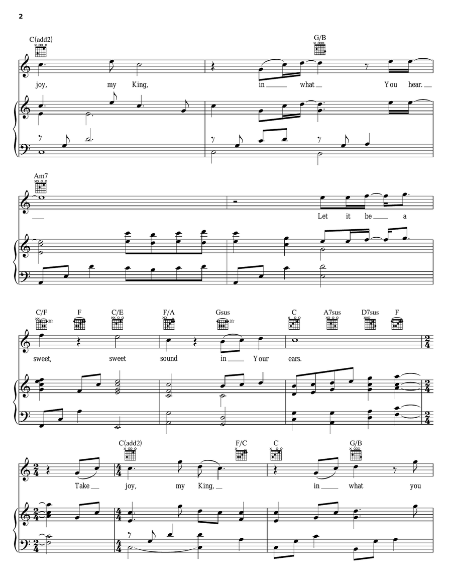 I Love You Lord I Love You Lord Piano, Vocal, Guitar scores gallery preview page 2