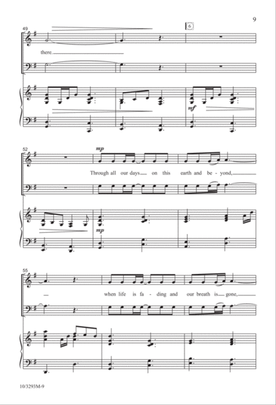 You're Always There 4-Part scores gallery preview page 9
