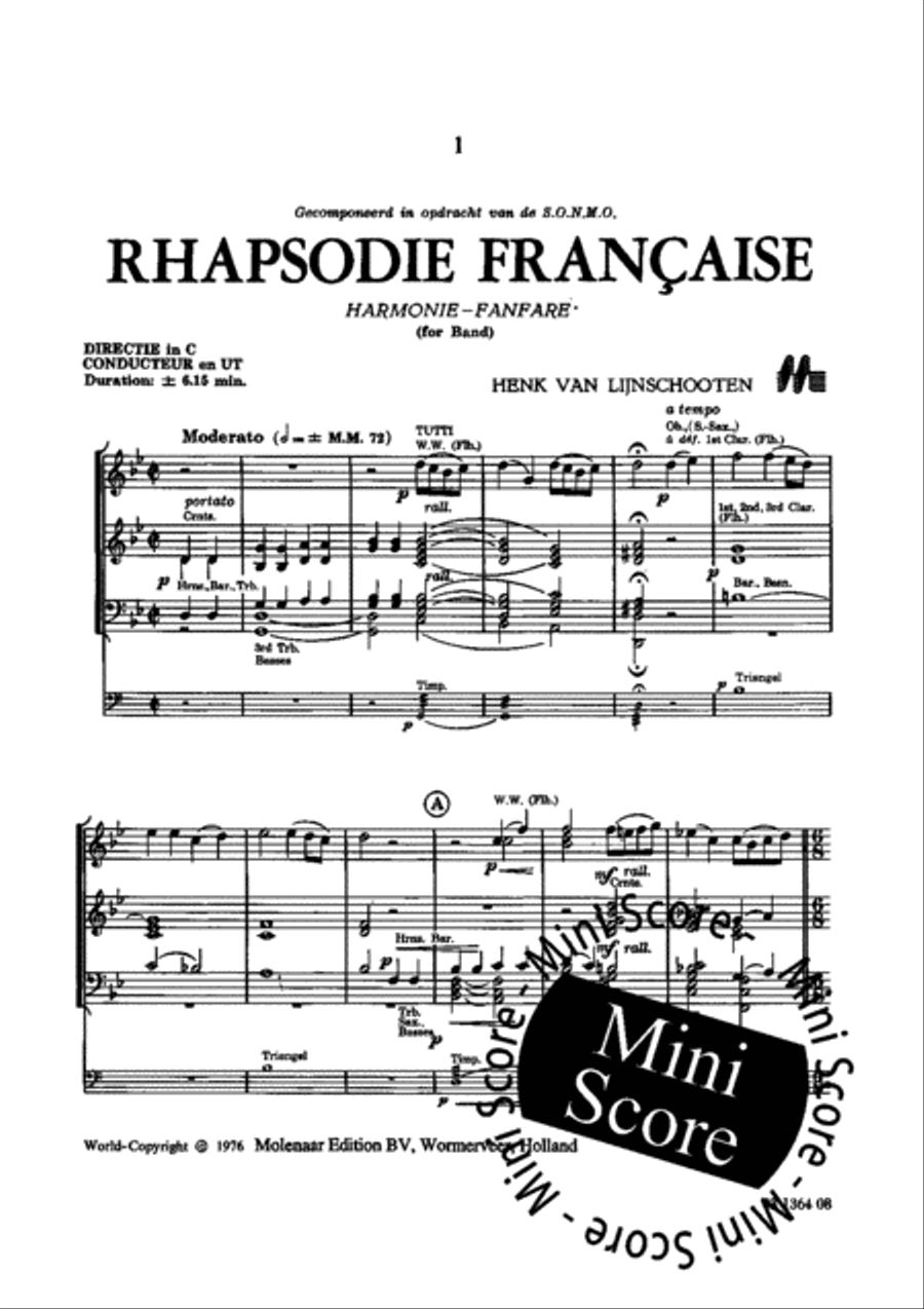 Rhapsodie Francaise Rhapsodie Francaise Fanfare Band scores gallery preview page 7