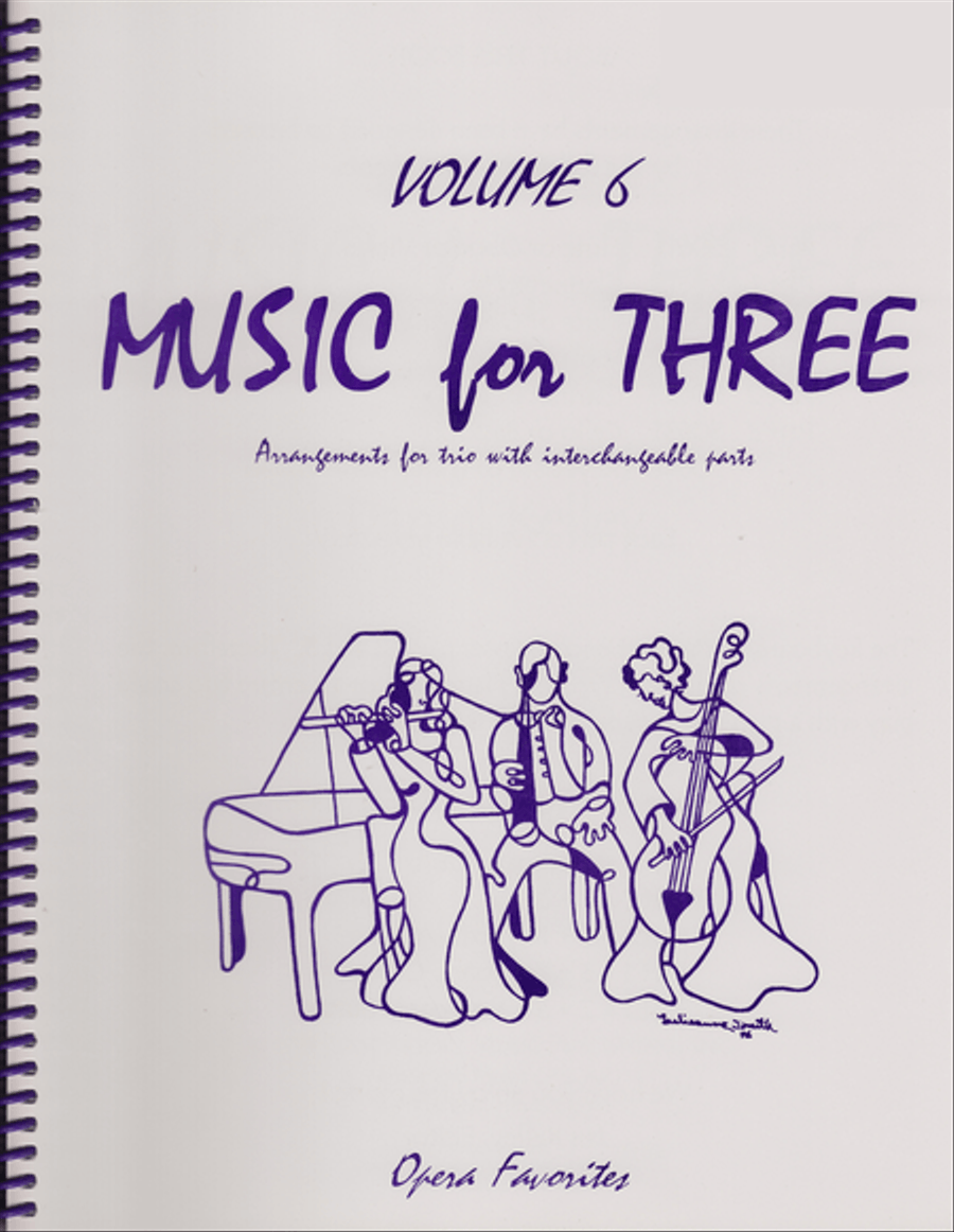 Music for Three, Volume 6 - Keyboard/Guitar Piano scores gallery preview page 1