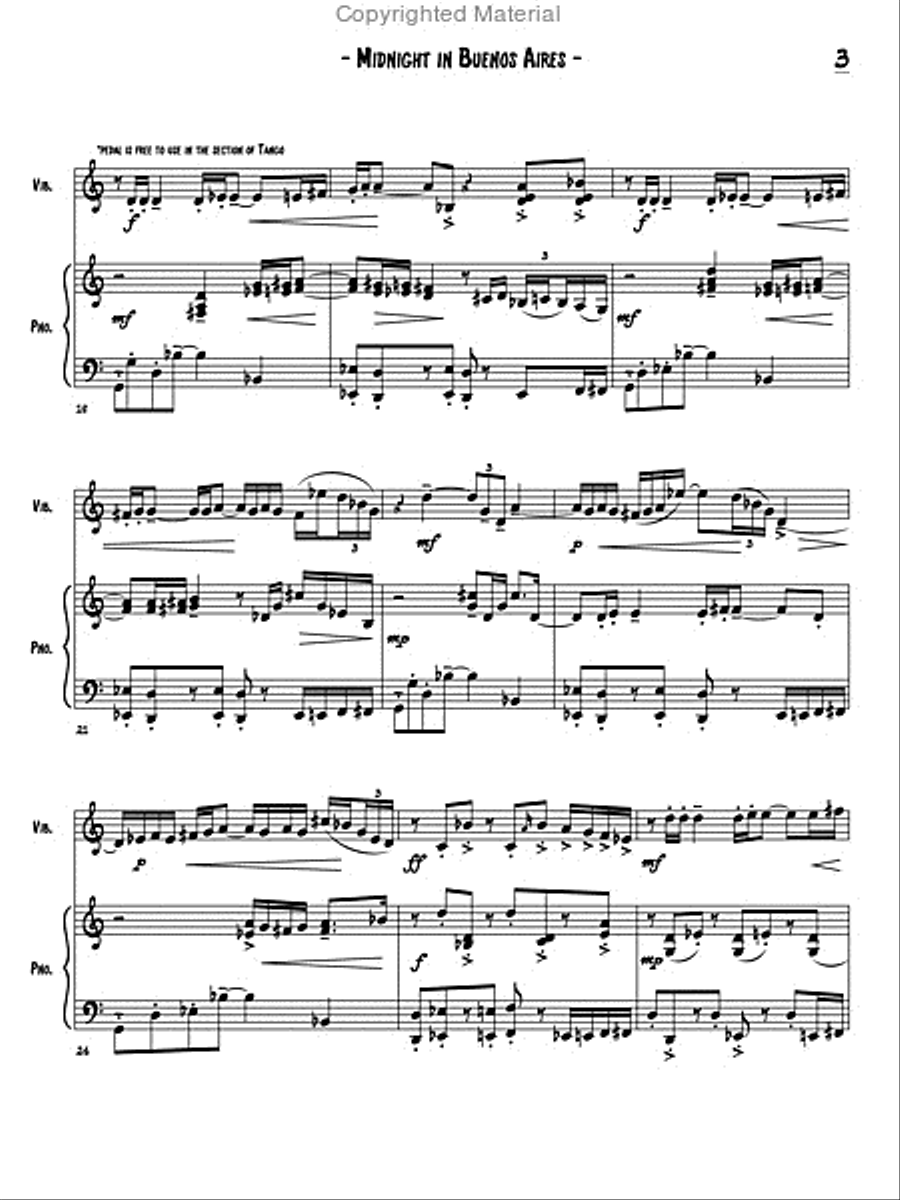 Two Images for Vibraphone and Piano Piano Accompaniment scores gallery preview page 6