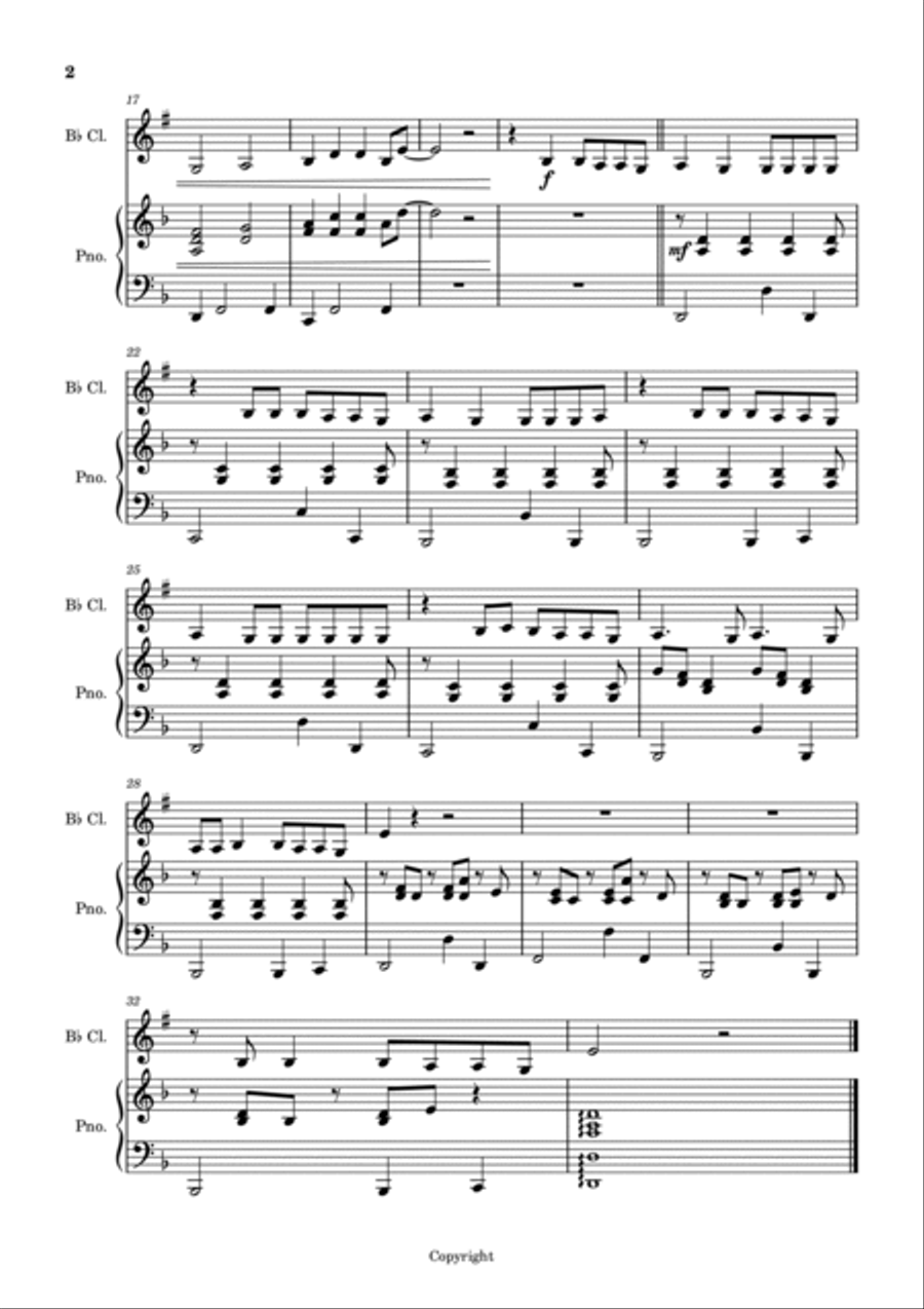Bad Habits B-Flat Clarinet scores gallery preview page 2