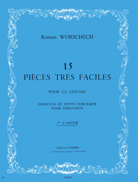 Pieces tres faciles (15) cahier No. 1