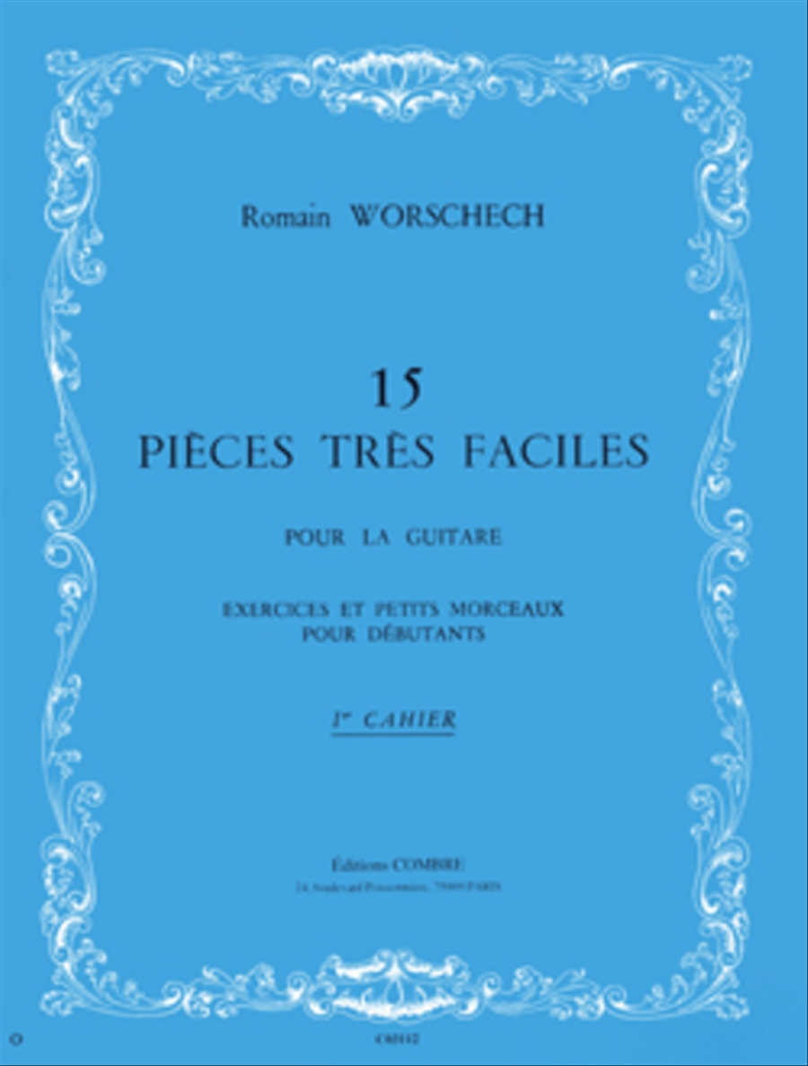 Pieces tres faciles (15) cahier No. 1 Acoustic Guitar scores gallery preview page 1