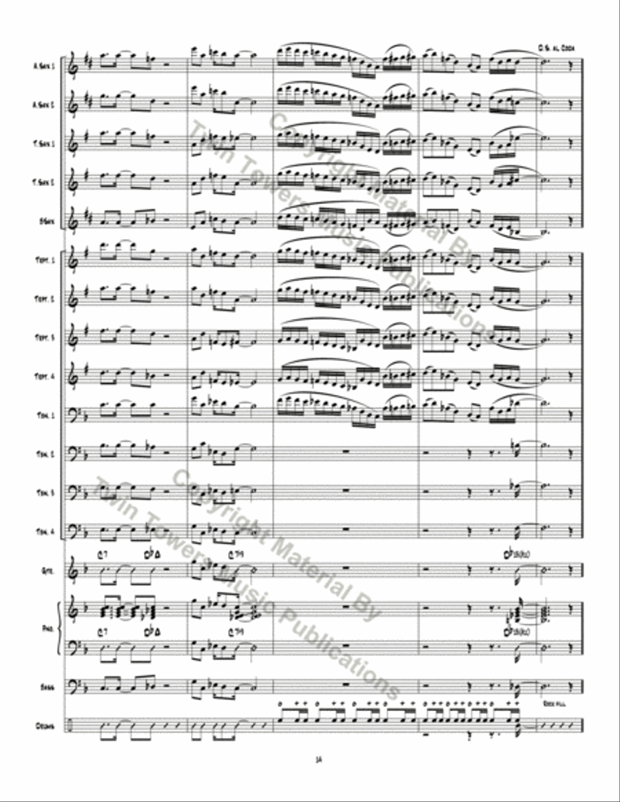 Rock Modern Ode Jazz Ensemble scores gallery preview page 15