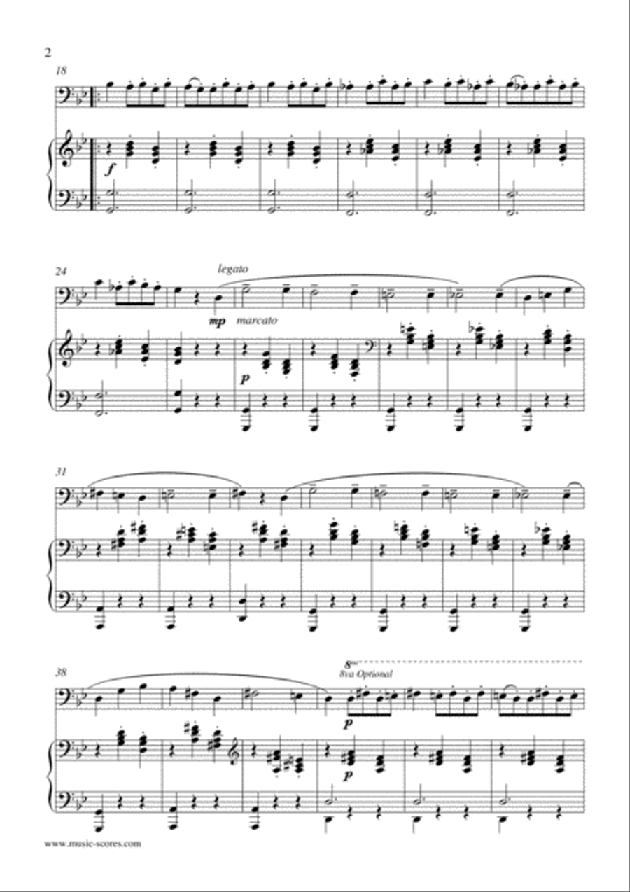 Danse Macabre - Bassoon and Piano Bassoon Solo scores gallery preview page 2