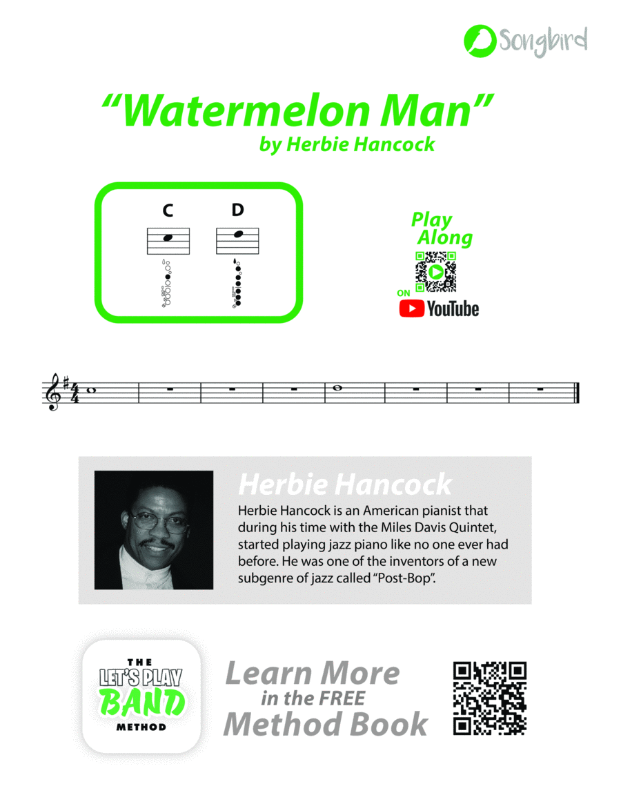 Watermelon Man Woodwind Duet scores gallery preview page 1