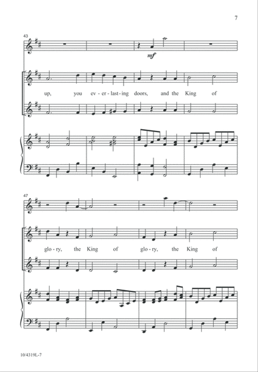 Hosanna! Unison Choir scores gallery preview page 7