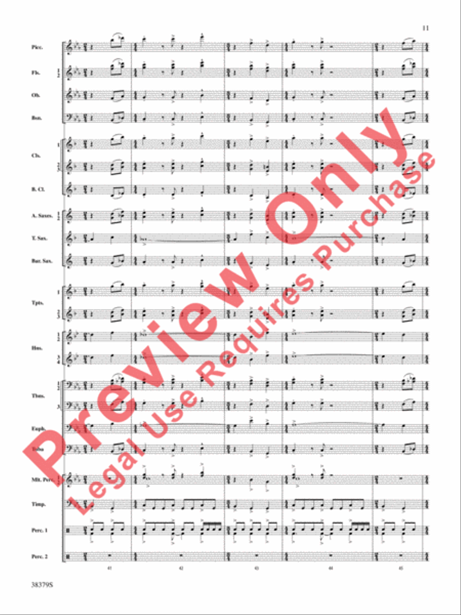 Vision Quest Concert Band scores gallery preview page 12