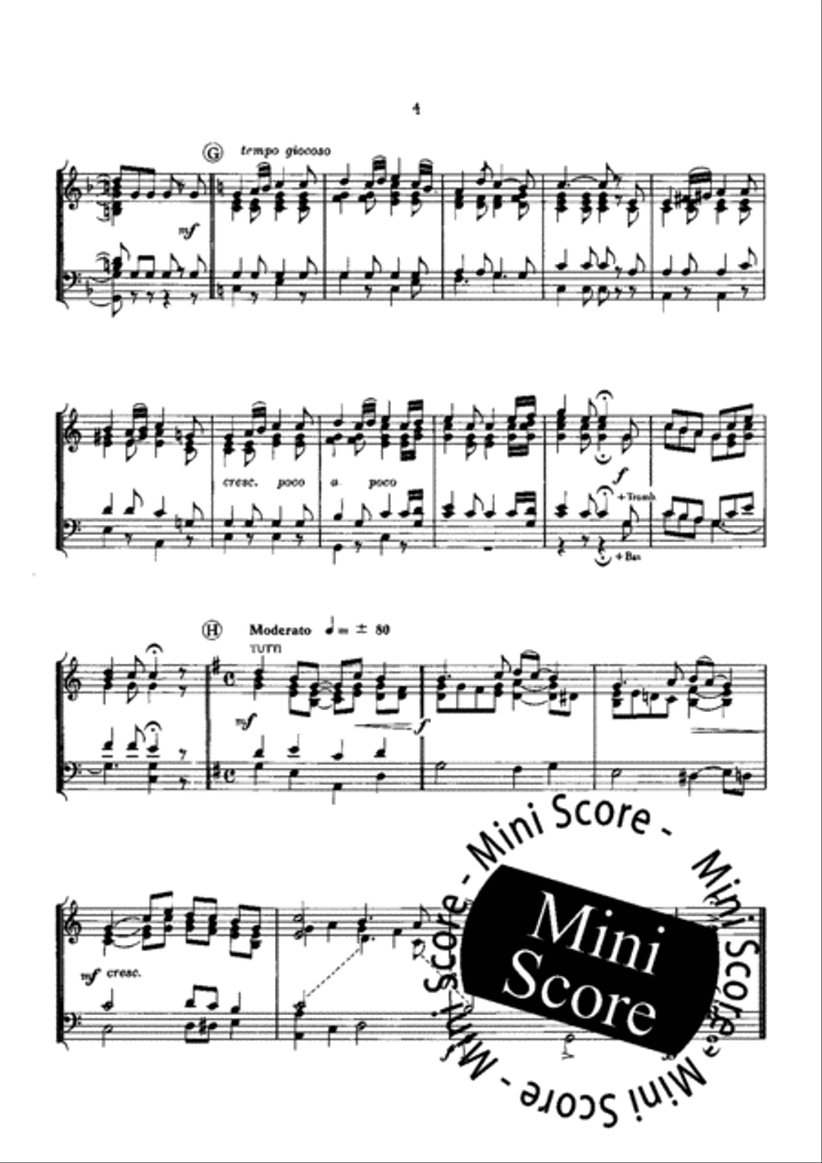 Trois Pieces Breves Concert Band scores gallery preview page 7