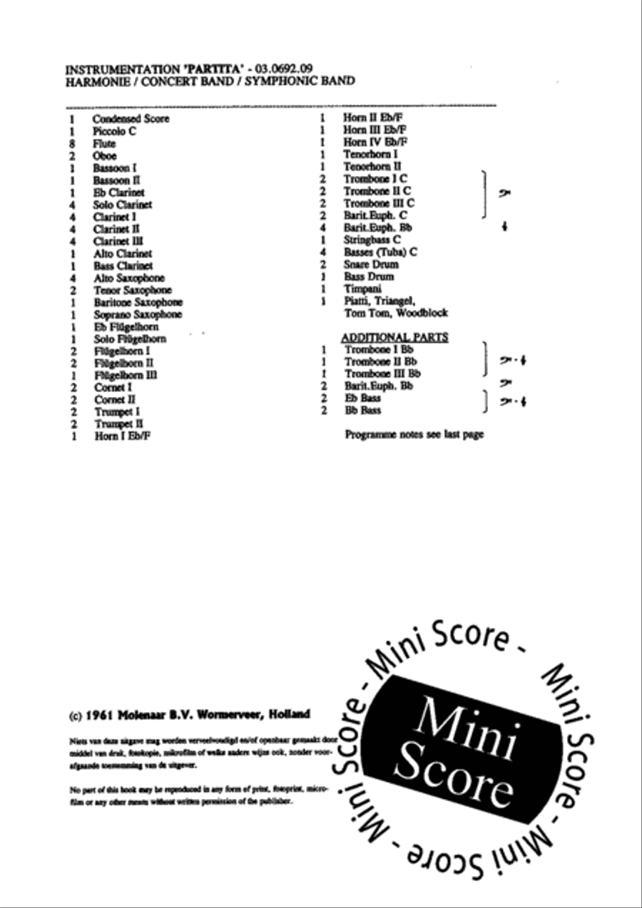 Partita Concert Band scores gallery preview page 4