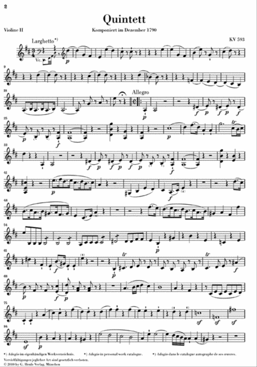 String Quintets: Volume III String Quintet scores gallery preview page 3