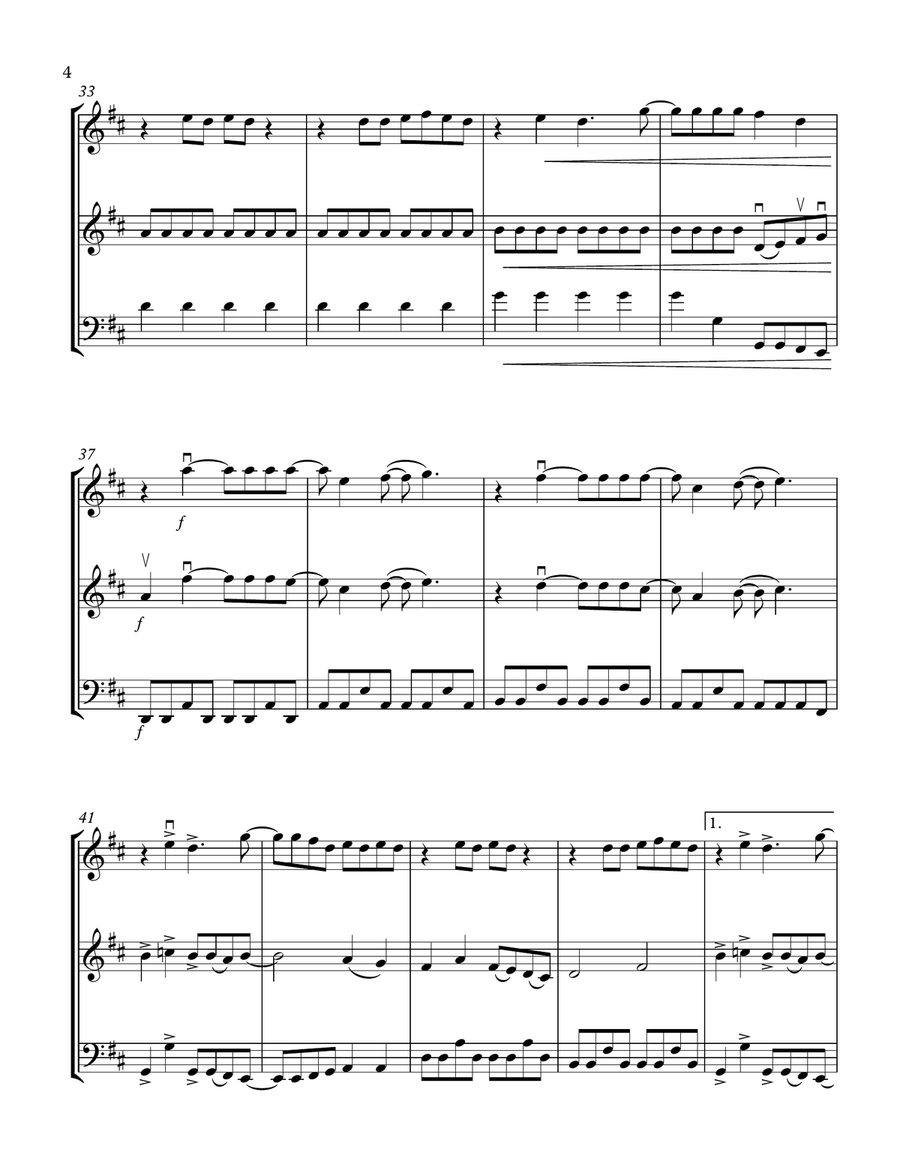 Mamma Mia String Trio scores gallery preview page 4