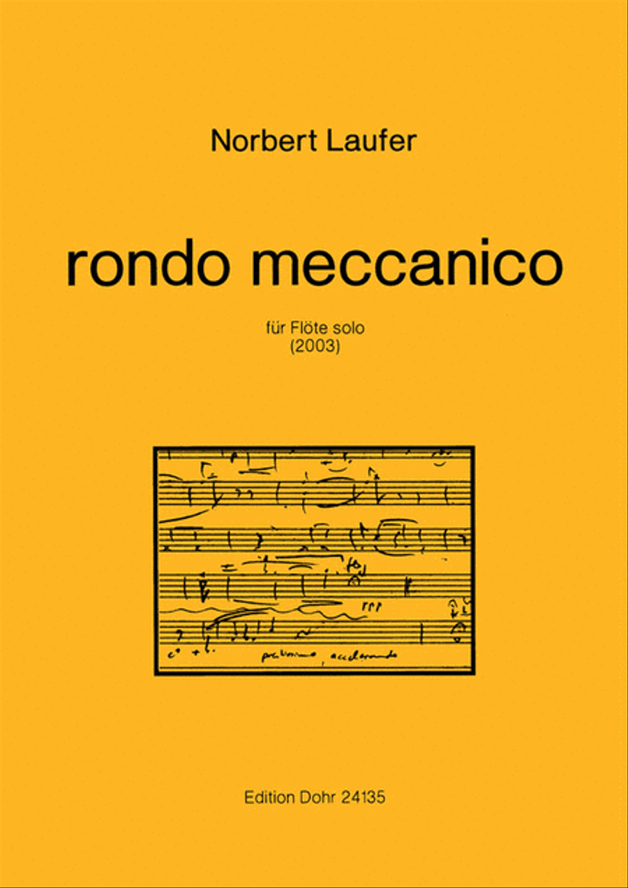 rondo meccanico (2003) -für Flöte solo- Flute Solo scores gallery preview page 1