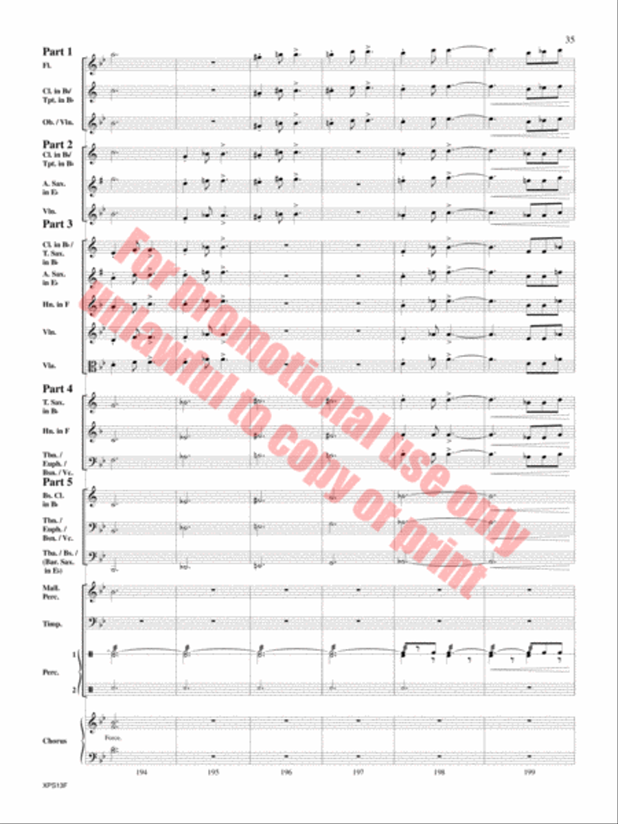 Armed Forces The Pride of America! Concert Band scores gallery preview page 36
