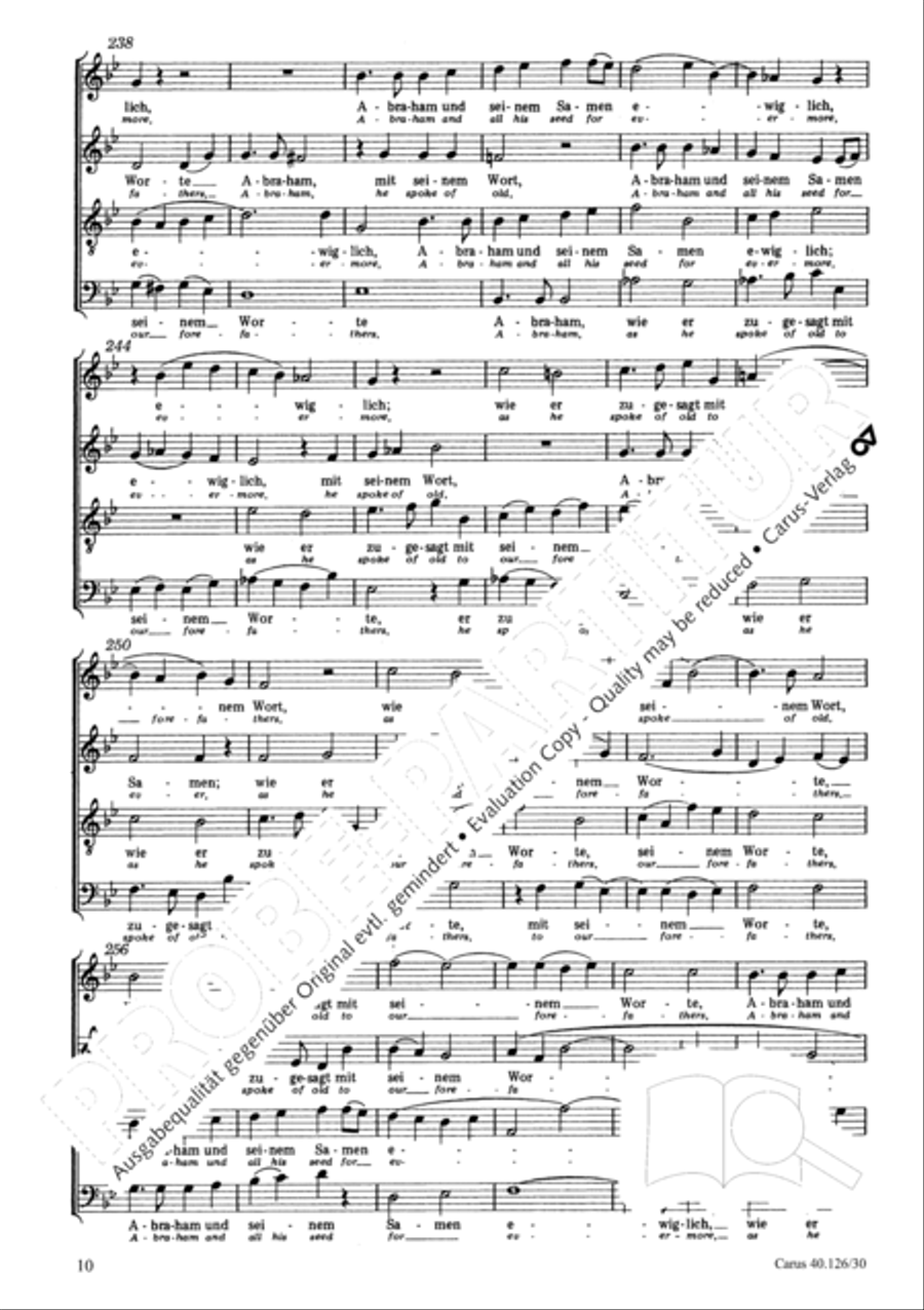 My soul exalts the Lord my God 4-Part scores gallery preview page 11