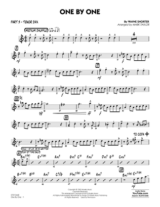 Book cover for One by One (arr. Mark Taylor) - Part 3 - Tenor Sax