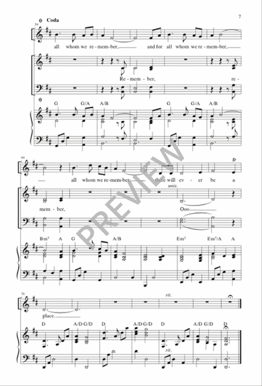 There Is a Place 4-Part scores gallery preview page 7